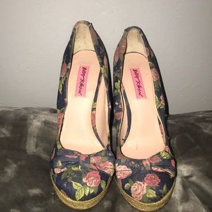 Denim Floral 🌸 Platforms